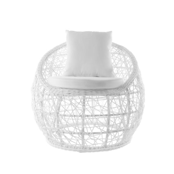 Sitzgruppe Sassari white/ Sitzkissen snow – Bild 2