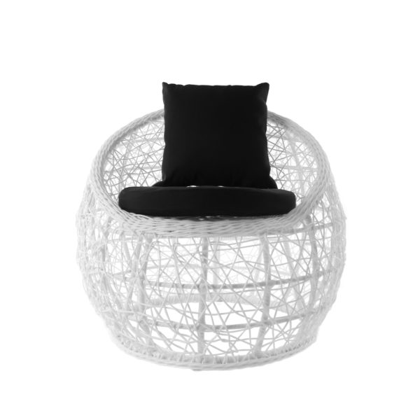 Sitzgruppe Sassari white/ Sitzkissen black – Bild 2