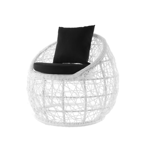 Sitzgruppe Sassari white/ Sitzkissen black – Bild 3