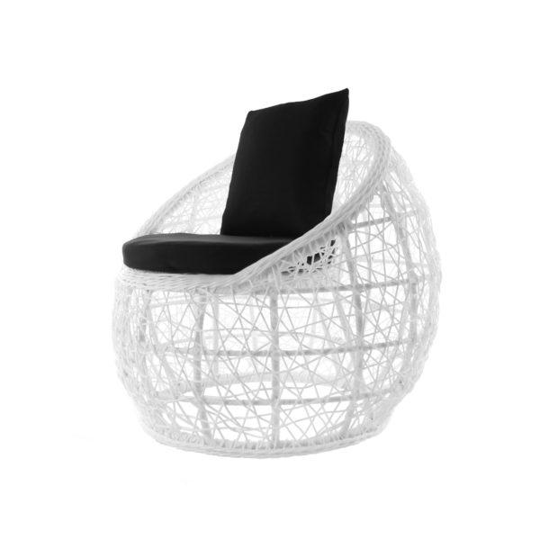 Sitzgruppe Sassari white/ Sitzkissen black – Bild 4