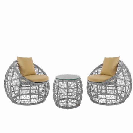 Sassari lightgrey Kissen beige
