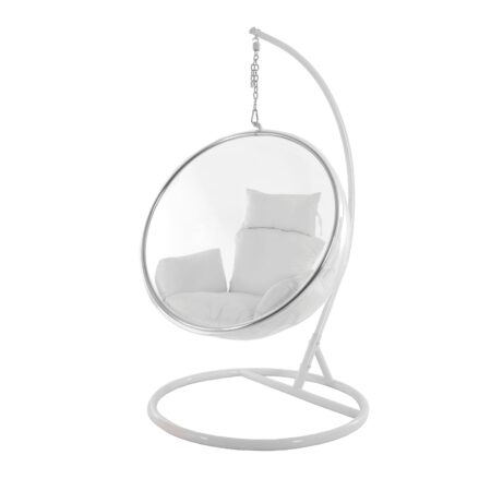 Hängesessel BUBBLE durchsichtig/weiß/Nest weiß