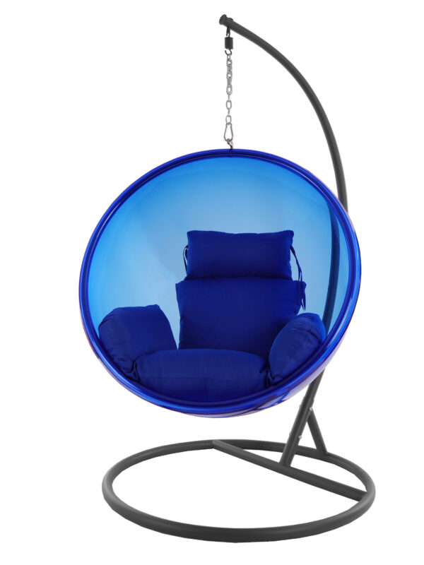 Hängesessel BUBBLE blau/grau/Nest blau – Bild 2
