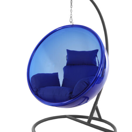 Hängesessel BUBBLE blau/grau/Nest blau