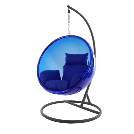 Hängesessel BUBBLE blau/grau/Nest blau