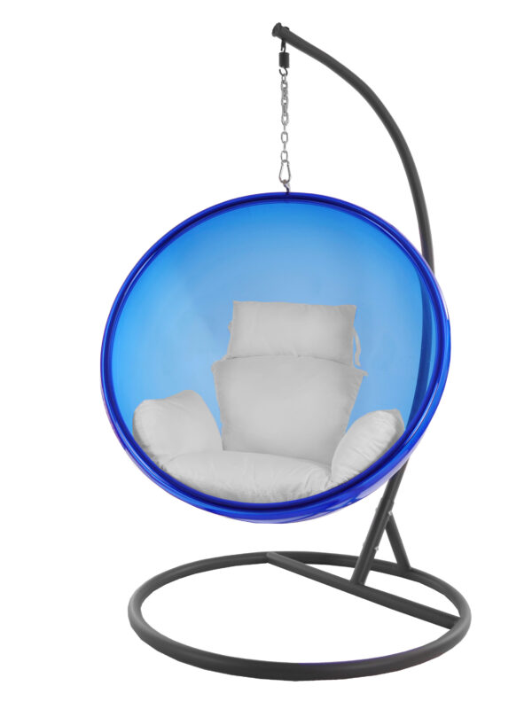 Hängesessel BUBBLE blau/grau/Nest weiß – Bild 2