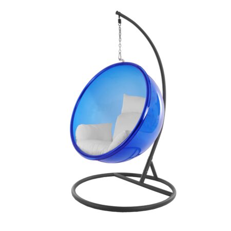 Hängesessel BUBBLE blau/grau/Nest weiß