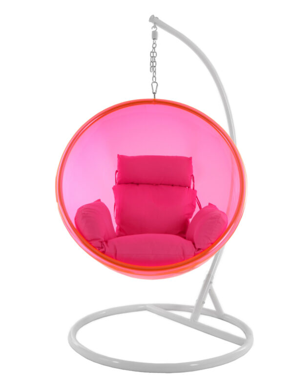 Hängesessel BUBBLE pink/weiß/Nest pink – Bild 2