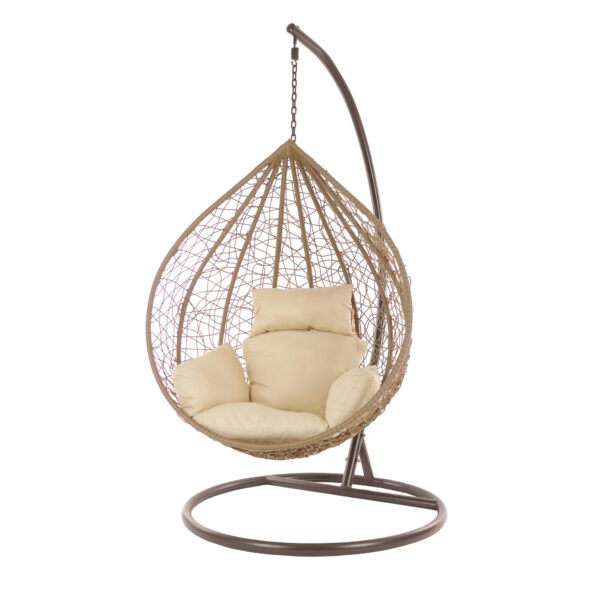 Hängesessel MANACOR hazelnut/braun/Nest beige